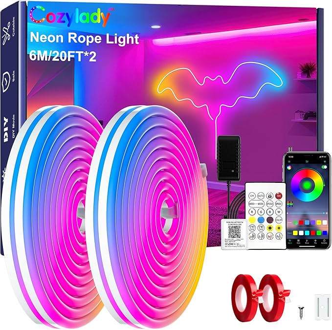 LED RGB ნეონის თოკის განათება